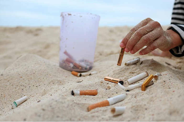 Se degradan realmente los filtros biodegradables de tabaco?