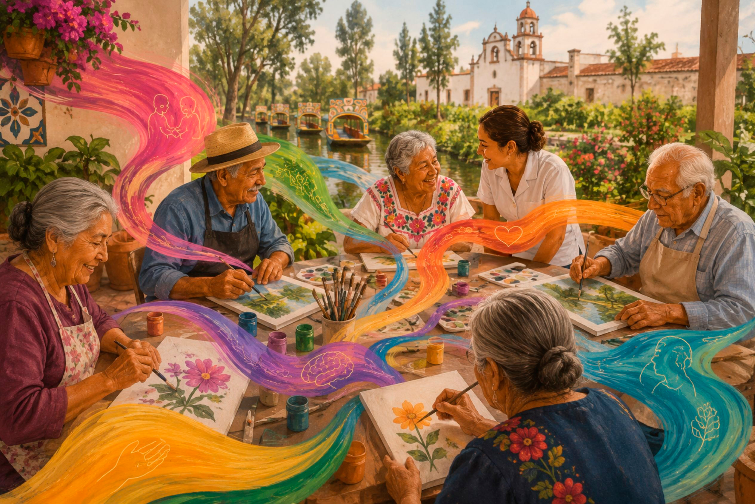 Cuando los colores también cuidan la salud: arte, bienestar y envejecimiento en San Luis Tlaxialtemalco, Xochimilco