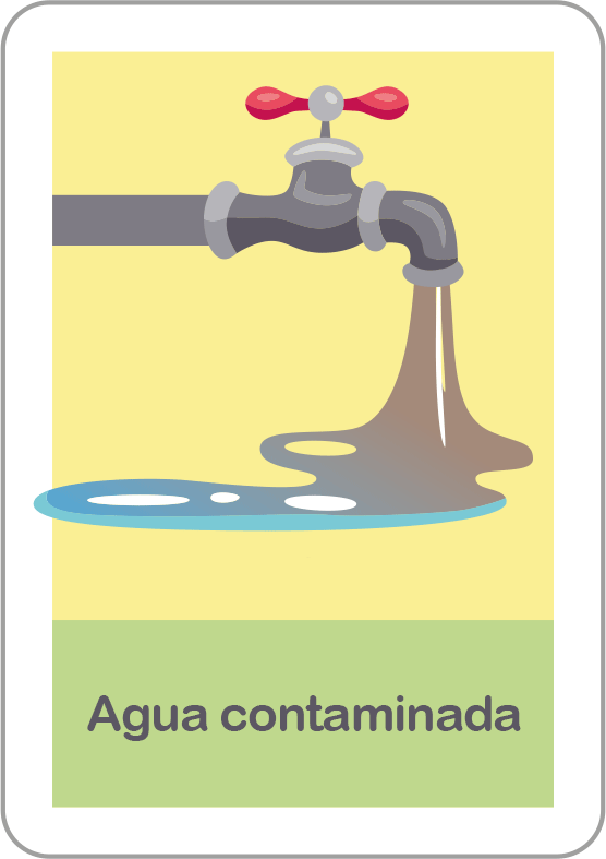 Agua contaminada